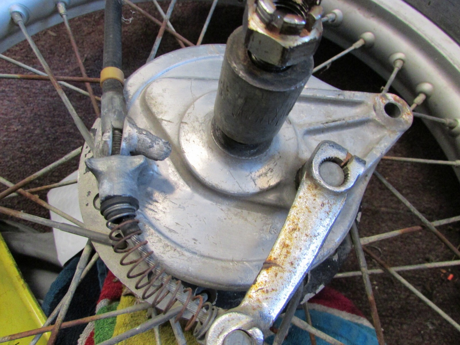 1974 Honda CR125 MT125 Elsinore Rear Wheel Rim 1975 1976 Complete