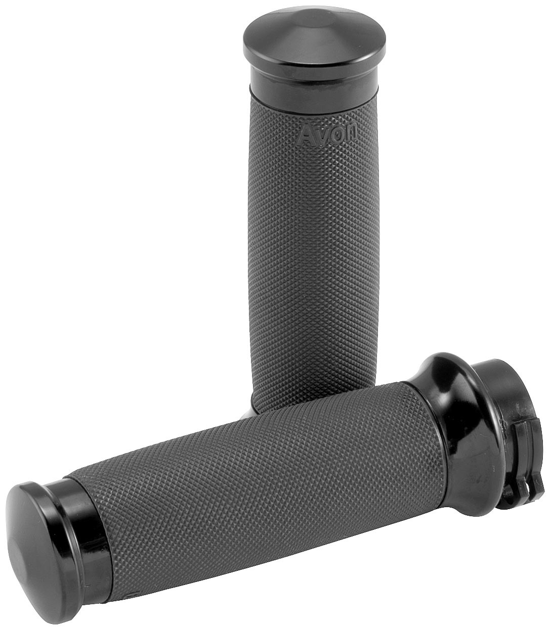 Avon Contour Custom Grips – Black Anodized Motorcycle Street Bike CC-86-ANO