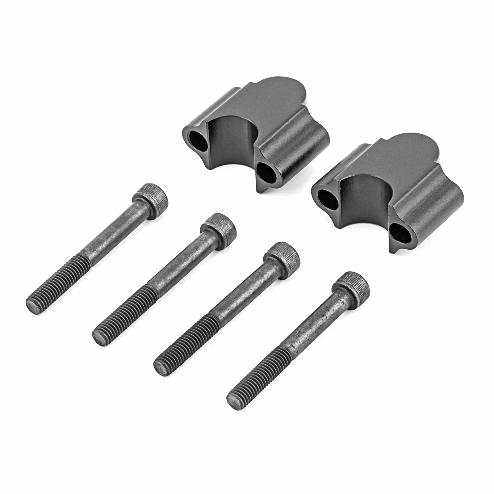Black Handlebar Clamp Risers 7/8″ Bars 30mm Height For YAMAHA TW200 1987-2024
