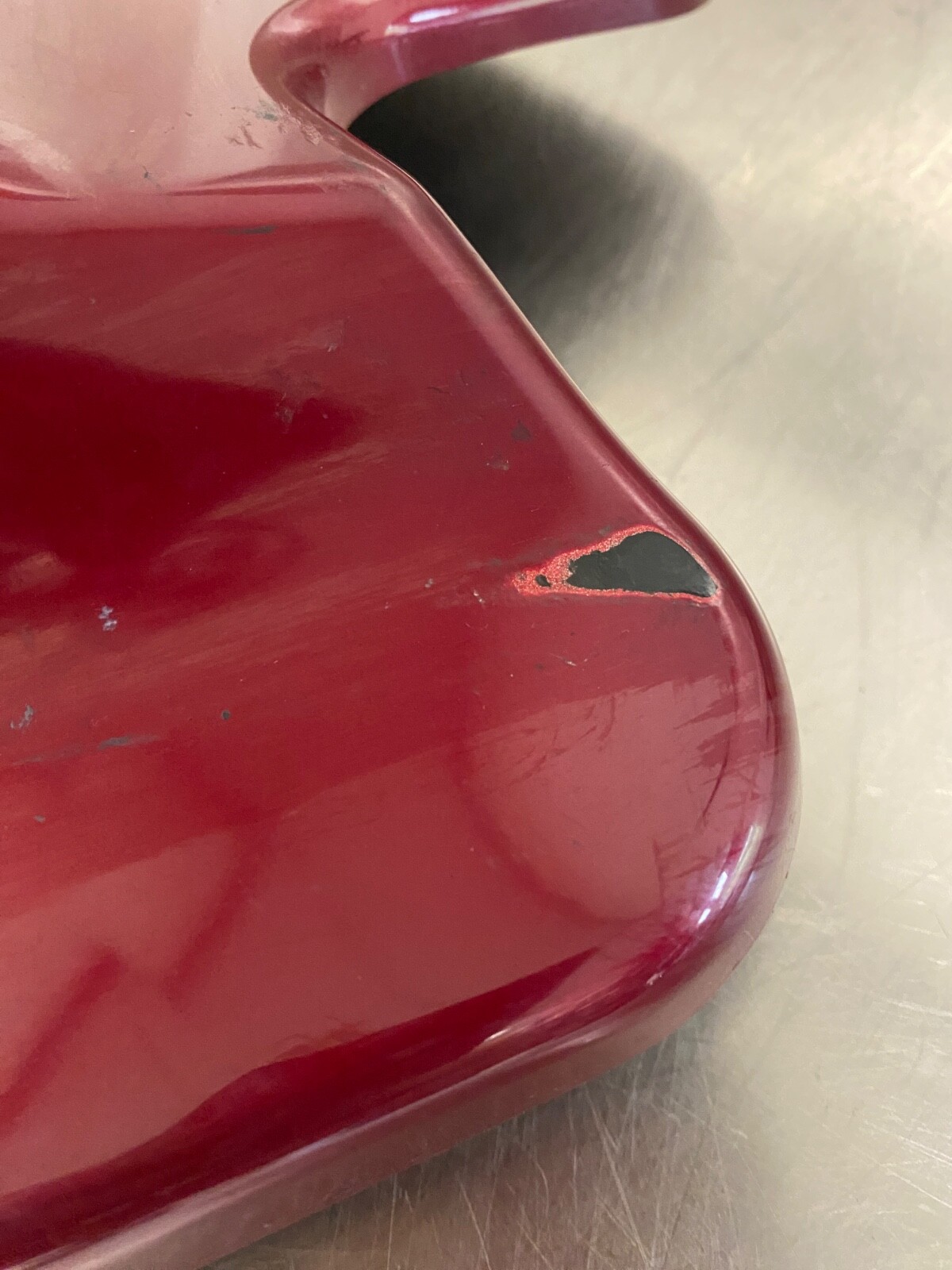 2004 Harley Davidson Road King Custom FLHRS Right Side Cover Lava Red Sunglow