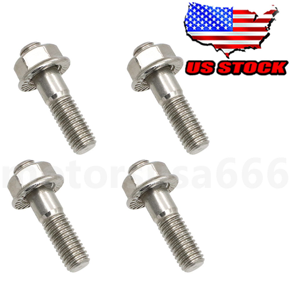 M8x35 Exhaust Studs & Flange Nuts #92004-1249 For Honda Suzuki Yamaha Kawasaki