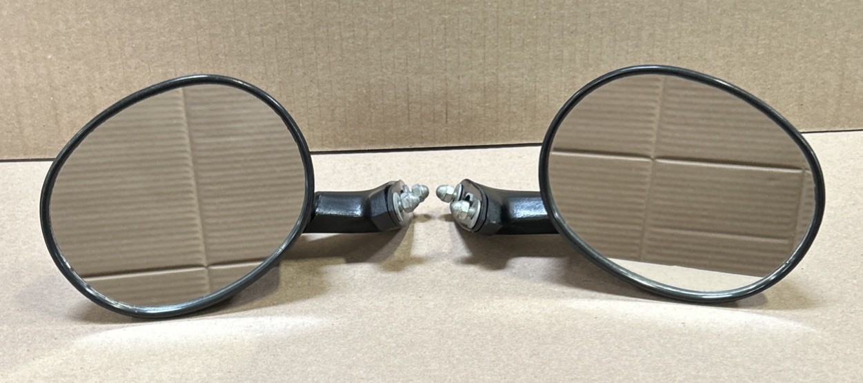 1987 & Later Motorcycle Sport Bike Mirrors Matte Black Finish Used Unbranded