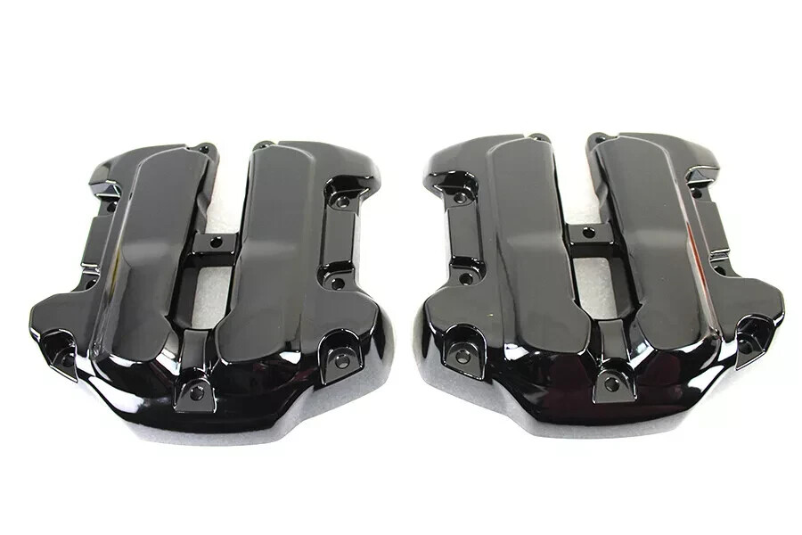 2017-2024 OEM Harley M8 Top Rocker Box Covers – Gloss Black Milwaukee 8