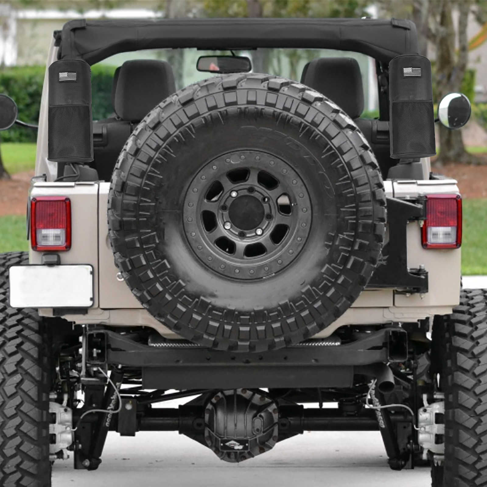 For Jeep Wrangler/Gladiator JT 07-24 Roll bar Gear Storage Bag Luggage Organizer