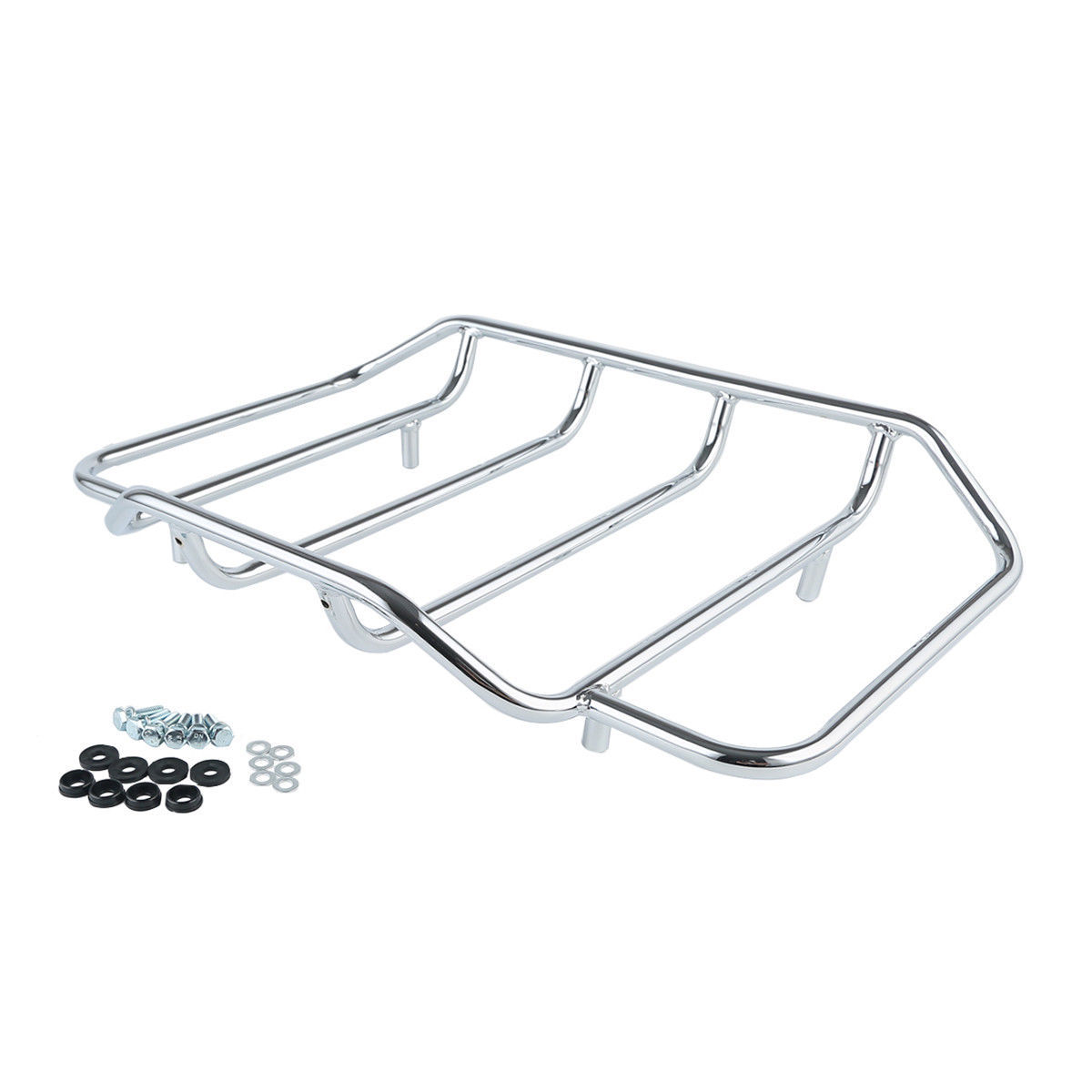 Matte King Trunk Pad Two Up Mount Rack Fit For Harley Touring Road Glide 14-26