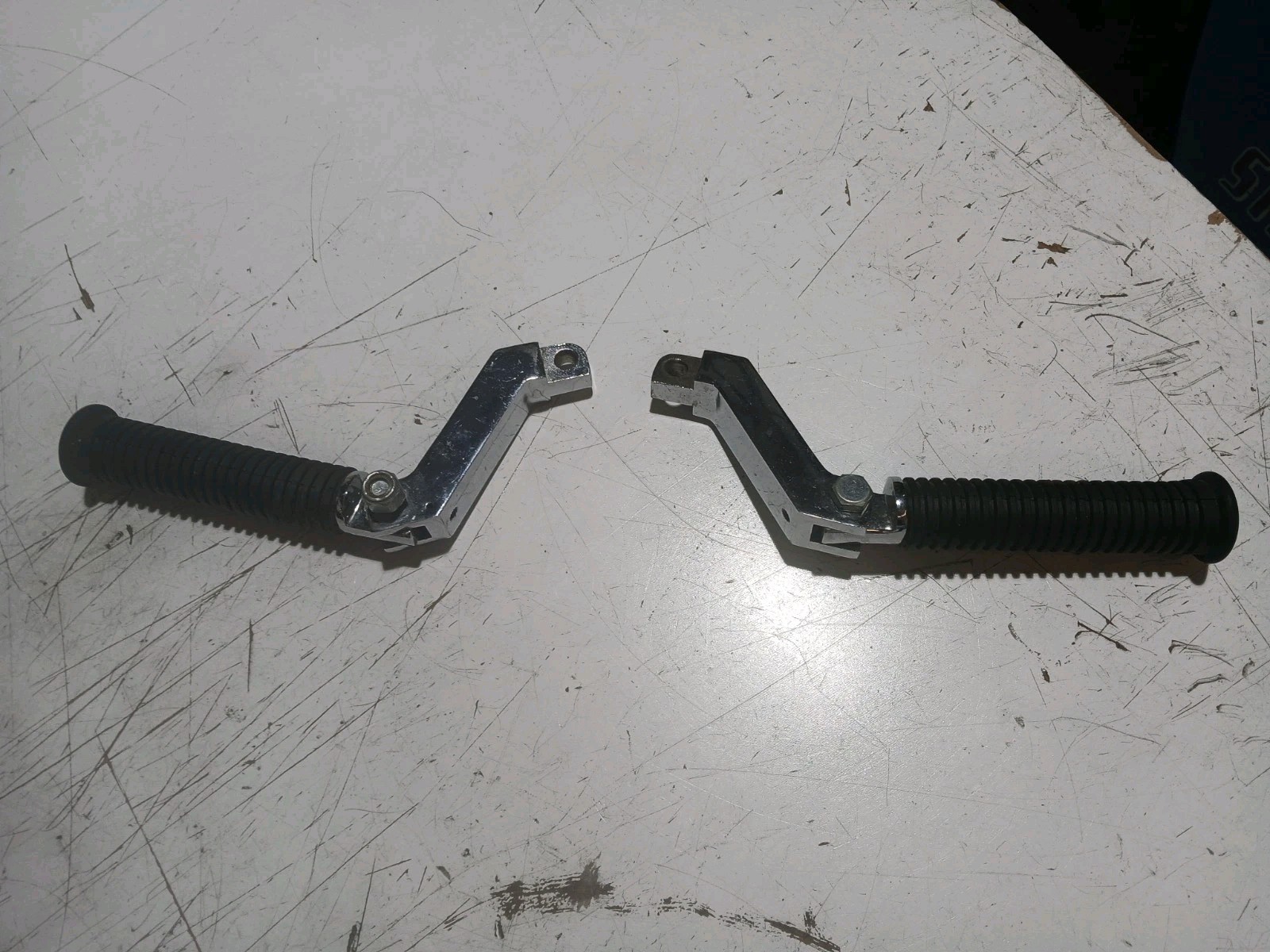 Pair Offset Foot Peg Extension Chrome Brackets Harley Davidson