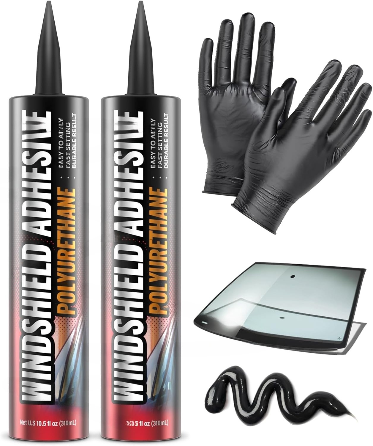 [Two-Pack] Polyurethane Windshield Adhesive – Fast Curing