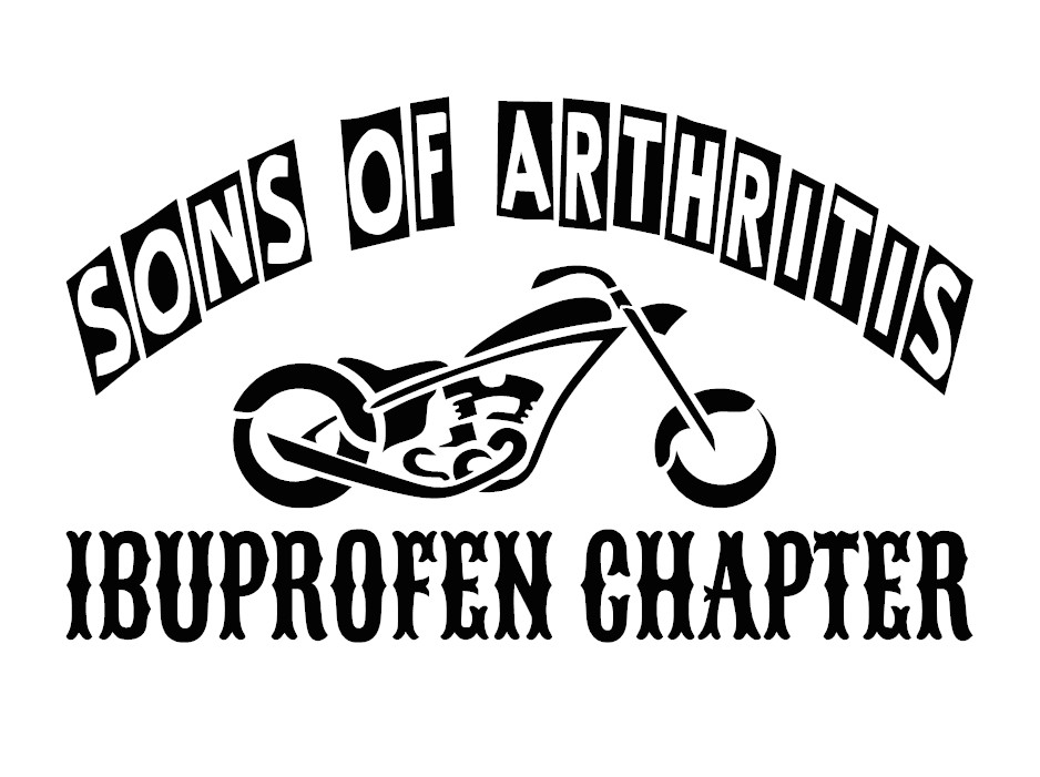 Sons Of Arthitis – Ibuprofen Chapter Vinyl Decal by Check Custom Design