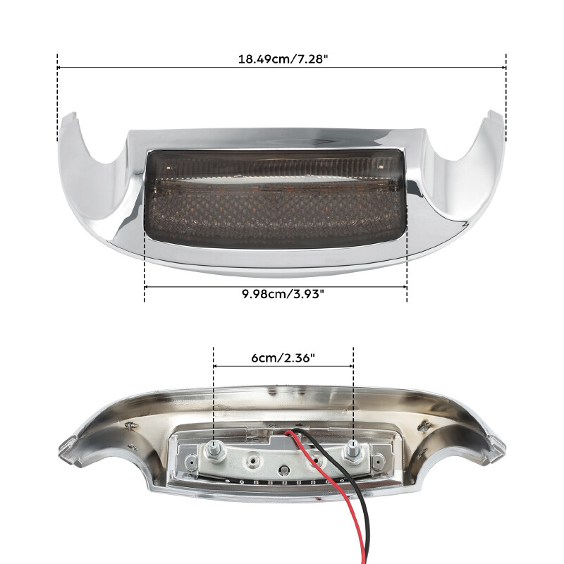 Front Fender Tip Smoked LED Lens Fit For Harley Ultra Limited FLHTK 2014-2022 21
