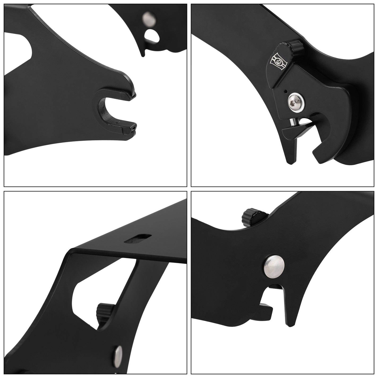 Fit For Harley Touring 14+ Sharkskin Blue Firestorm King Trunk Pad Mounting Rack
