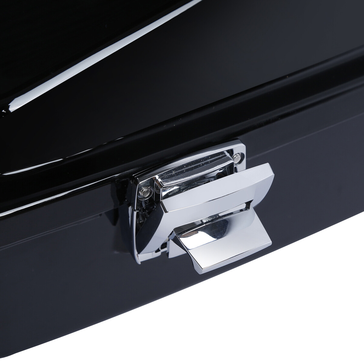Vivid Black Razor Pack Trunk Chopped Backrest For Harley Tour Pak Touring 97-13