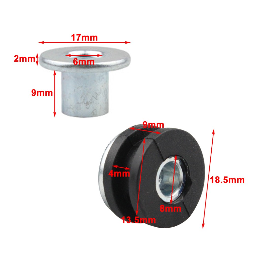 10× Fairing Rubber Grommets Bolt Pressure Relief Cushion Shockproof Motorcycle