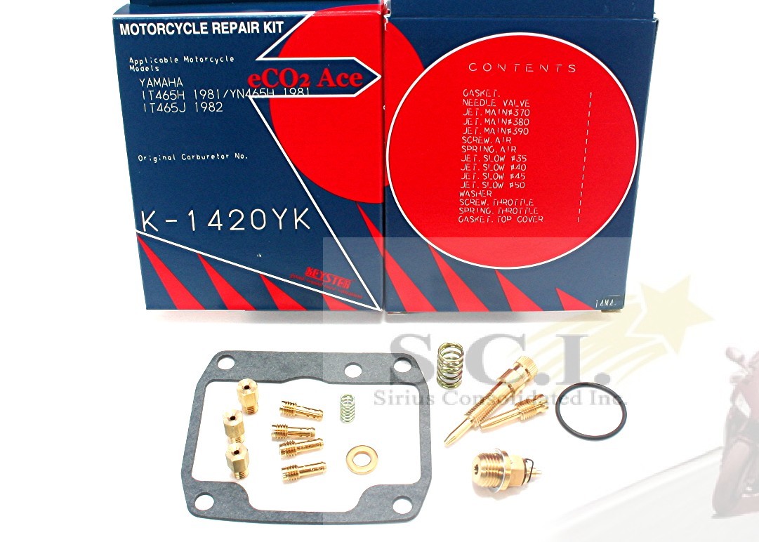 YAMAHA IT465 YZ465 IT490 KEYSTER CARBURETOR CARB REBUILD REPAIR KIT 1981 – 1984