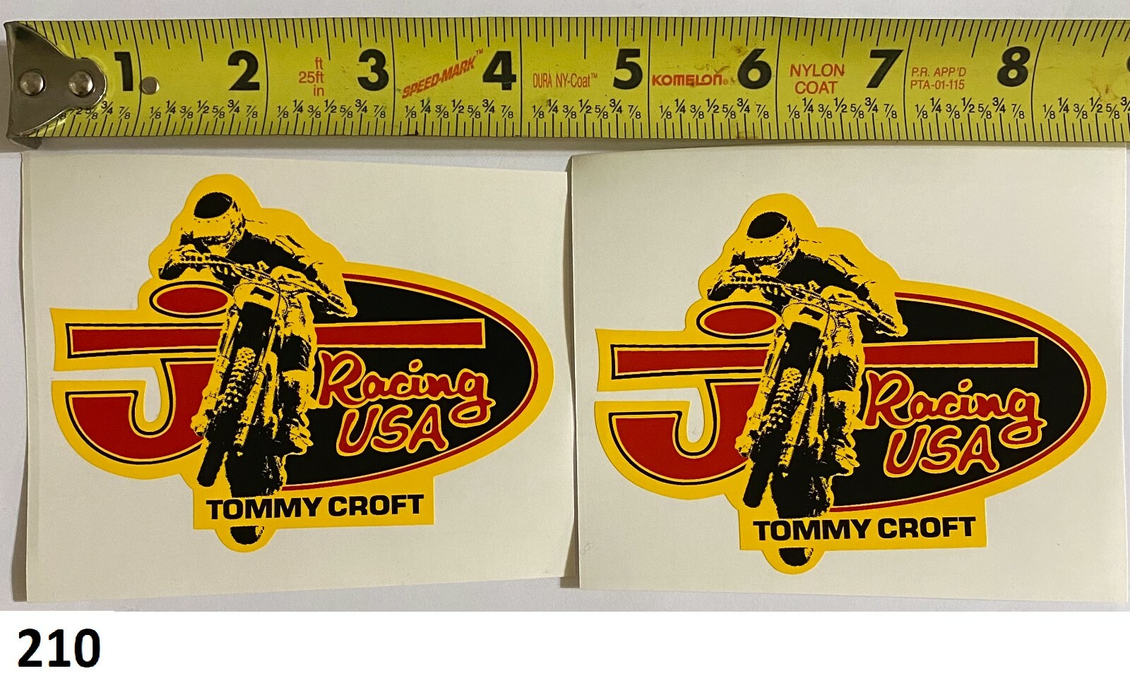 2! Tommy CROFT JT Racing USA decal Vintage Honda CR125 250 500 VMX AHRMA HRC