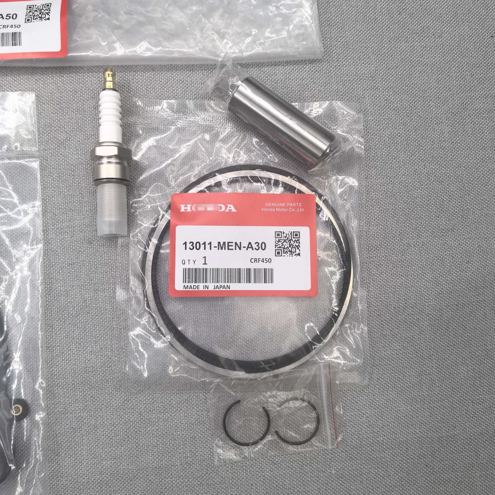 For Honda CRF450R CRF 450R Top End Rebuild Kit Cylinder Piston 09-12 OEM