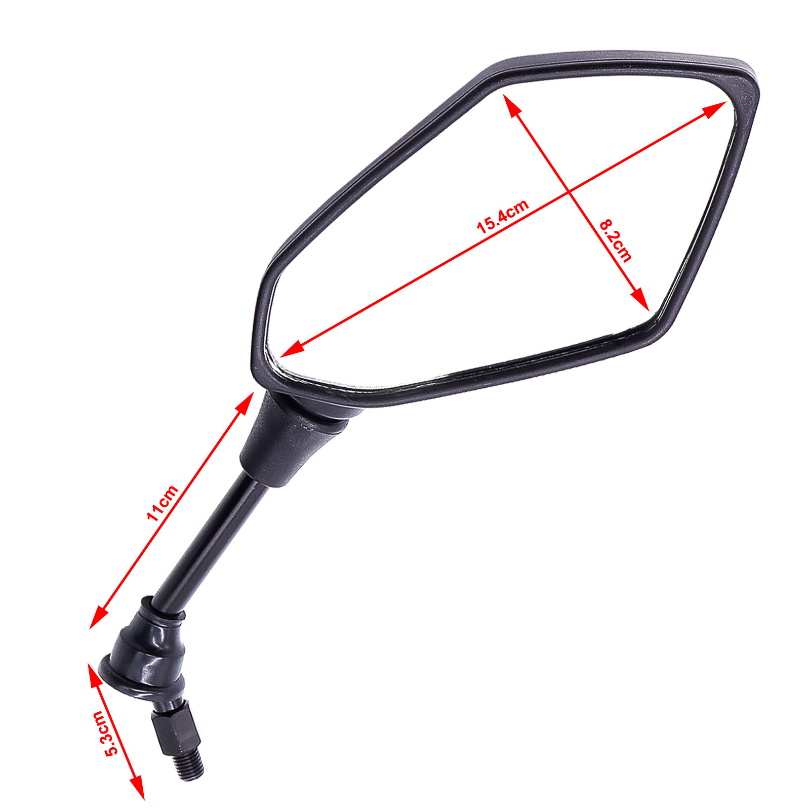 Motorcycle Side Mirror &Handlebar Mount For Bike ATV Scooter E-Bike Rear View