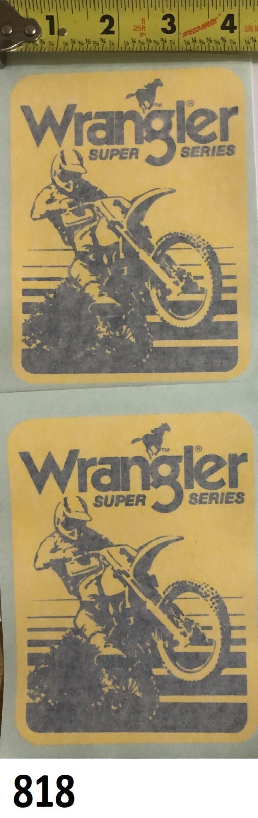 2! Wrangler Bike sticker decal Supercross Motocross AHRMA WORKS BIKE MX 125 250