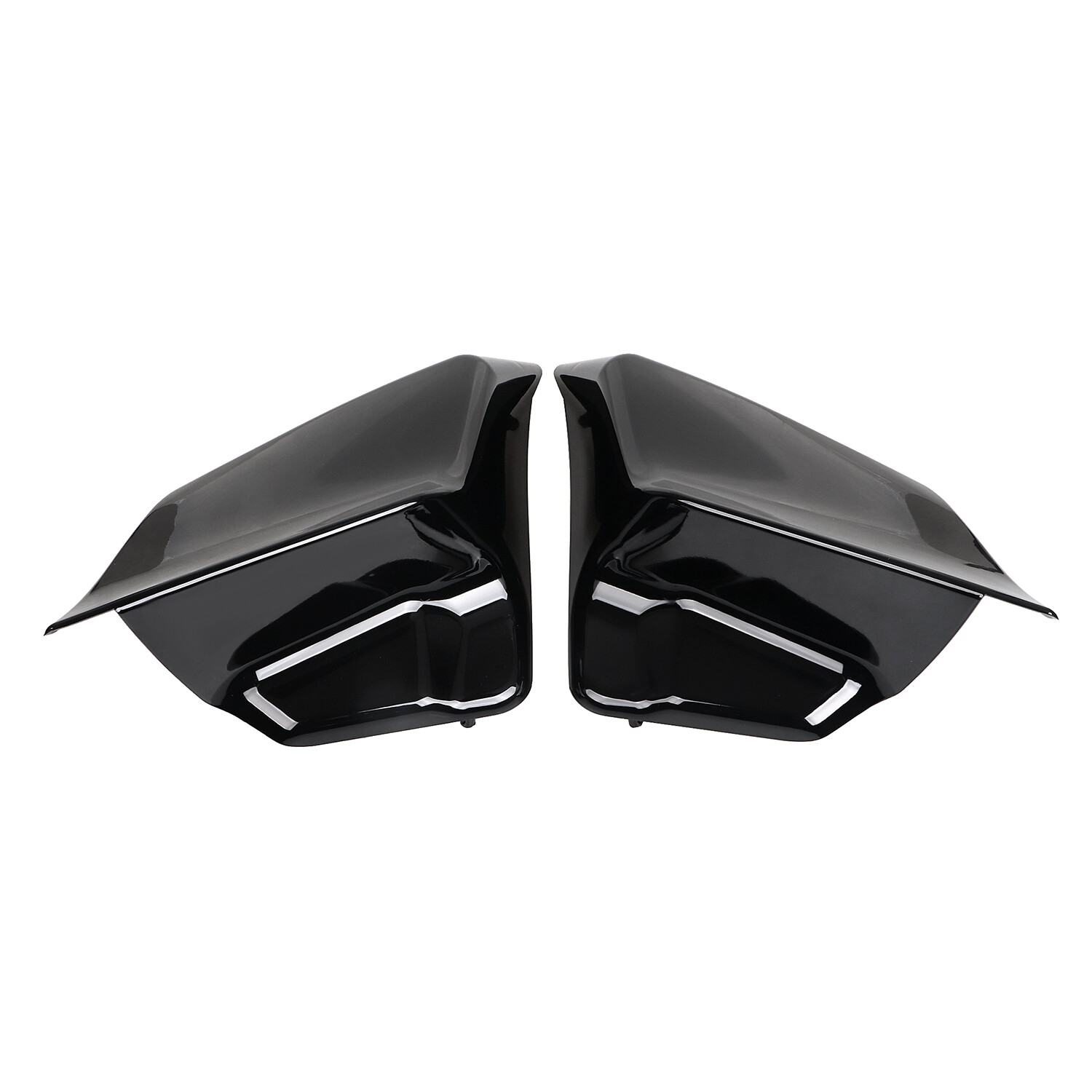 Black Stretched Side Covers For Harley 97-07 Electra Glide Road King FLHR FLHX