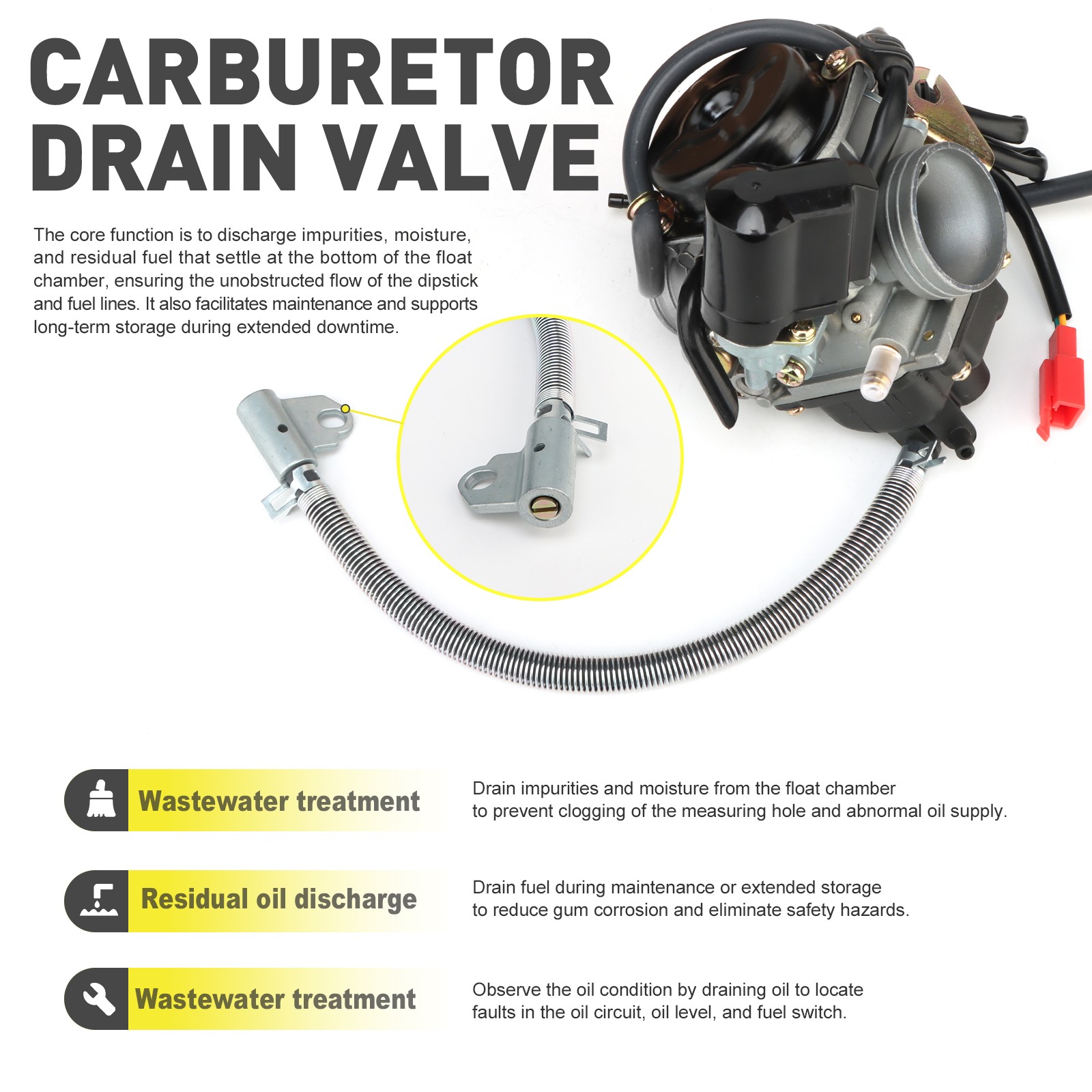 NIBBI Carburetor For American Sportworks Trail Wagon TW200 TW201 TW202 UTV ATV