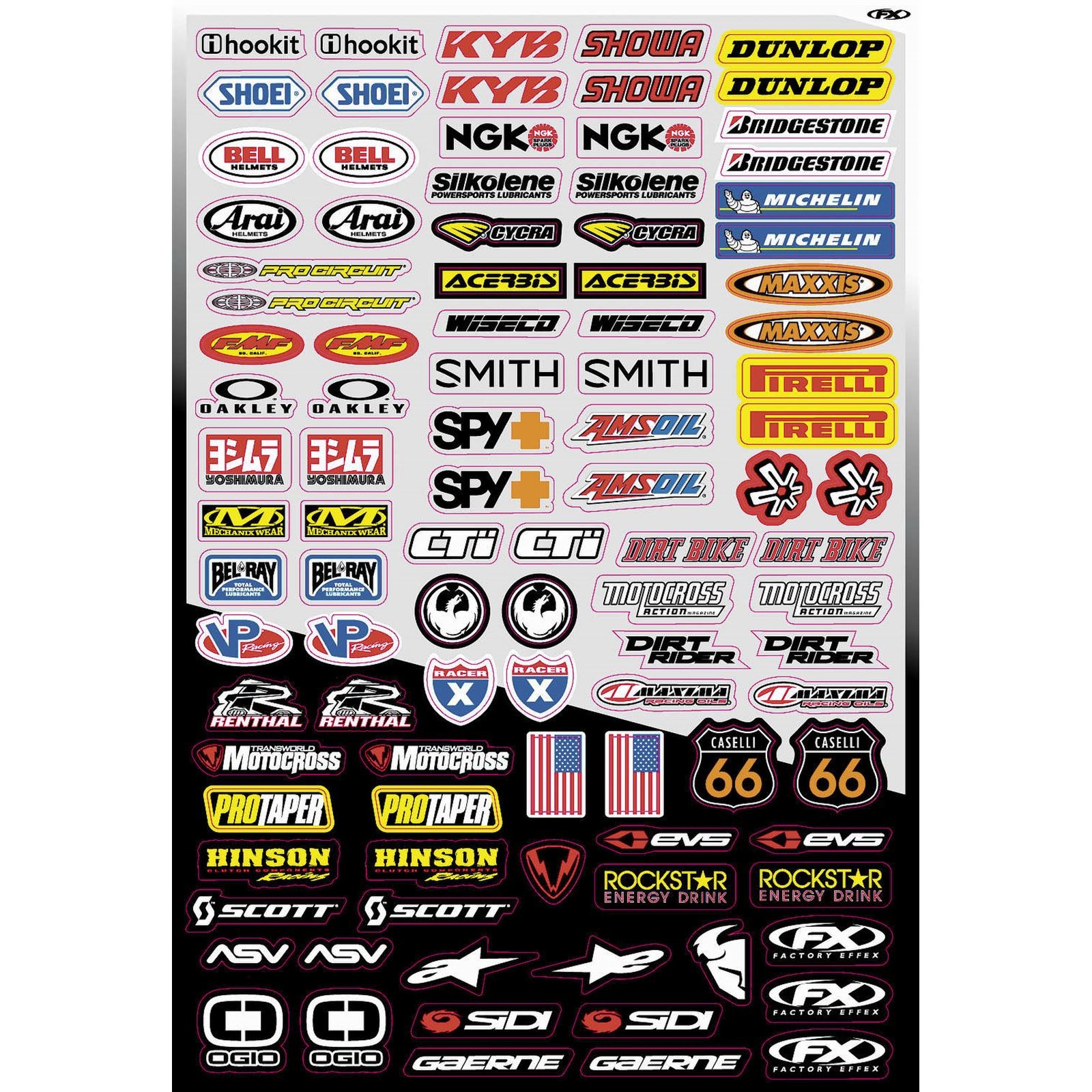 Factory Effex Decal Kit – Micro Sponsor 10-68014