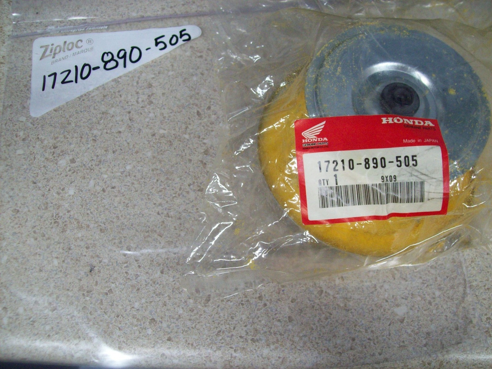NOS OEM Honda Air Filter 4.7×4.7×2.4 Inches 17210-890-505