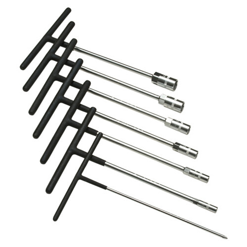 7pc METRIC T HANDLE T-HANDLE SOCKET WRENCH TOOL SET LIFETIME WARRANTY 8-19mm