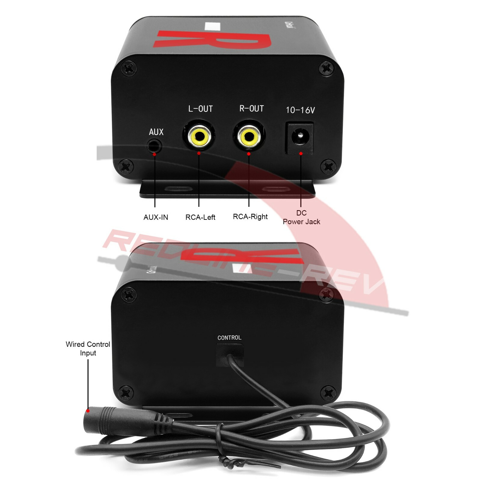 Bluetooth Amplifier Waterproof Motorcycle Stereo Speaker System MP3 FM Radio AUX