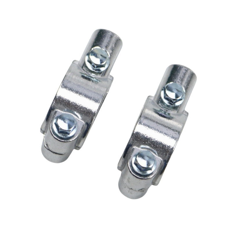 Silver 1″ 25mm Handlebar 8mm Mirror Clamp Mount Adapter For Cruiser Cafe Racer