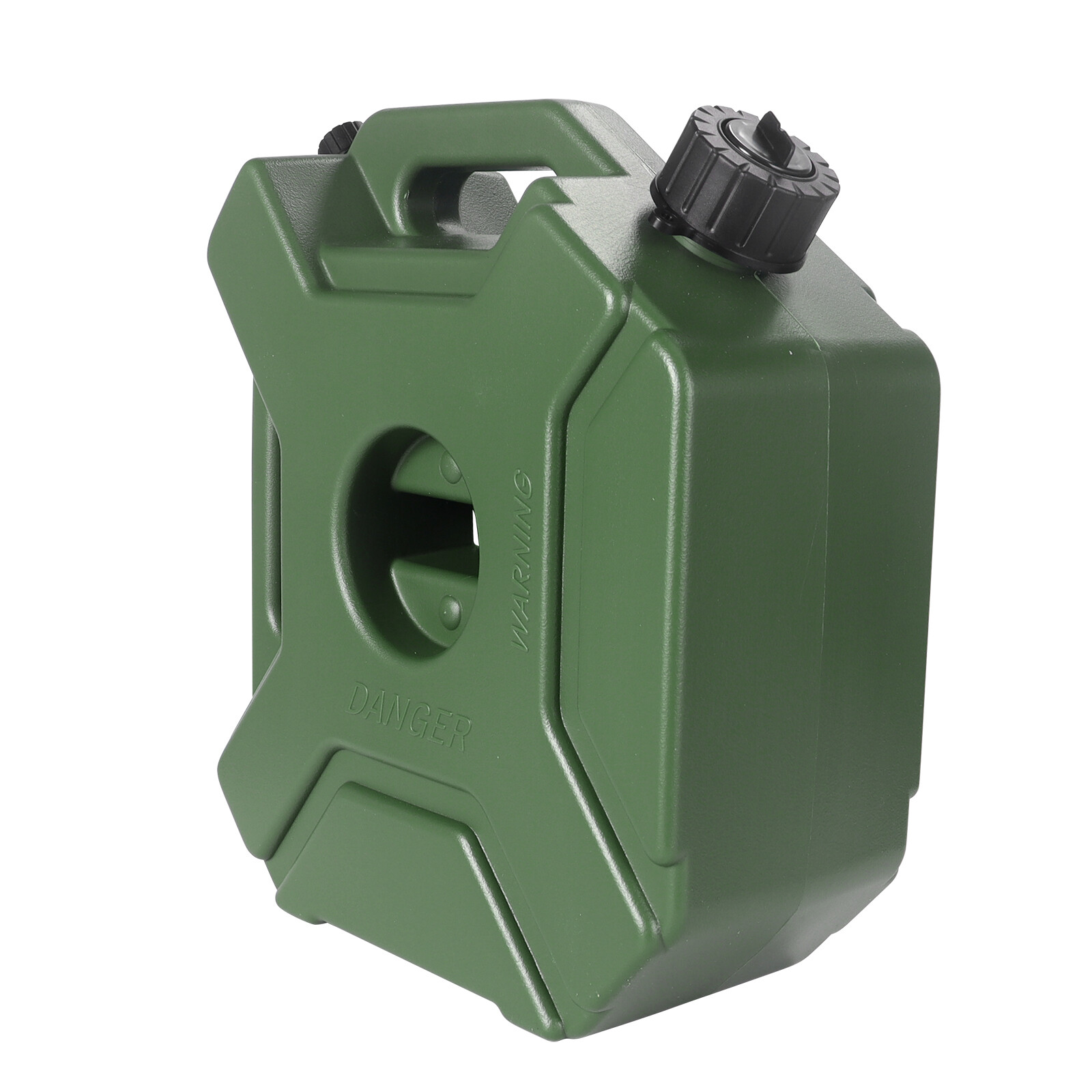 Green 1.3 Gallon Gas Can 5L Spare Oil Storage Fuel Tank For ATV UTV Motorcycle