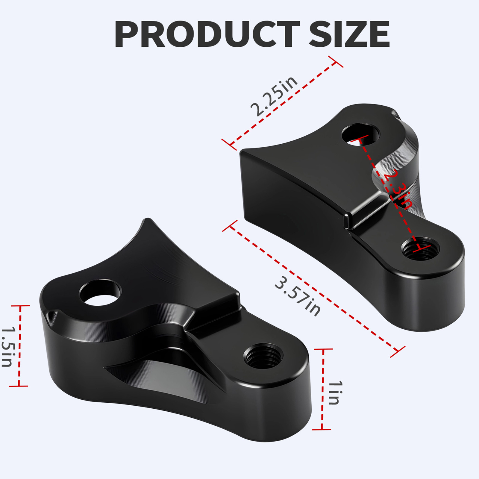 1.5” Inch Lowering Blocks Kit for 2009-2026 Harley Touring Road Glide Rear Slam