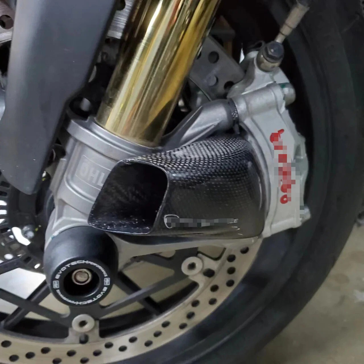Gloss carbon fiber Air Brake Duct For Ducati Panigale 1199 1299 899 959 V4 S R