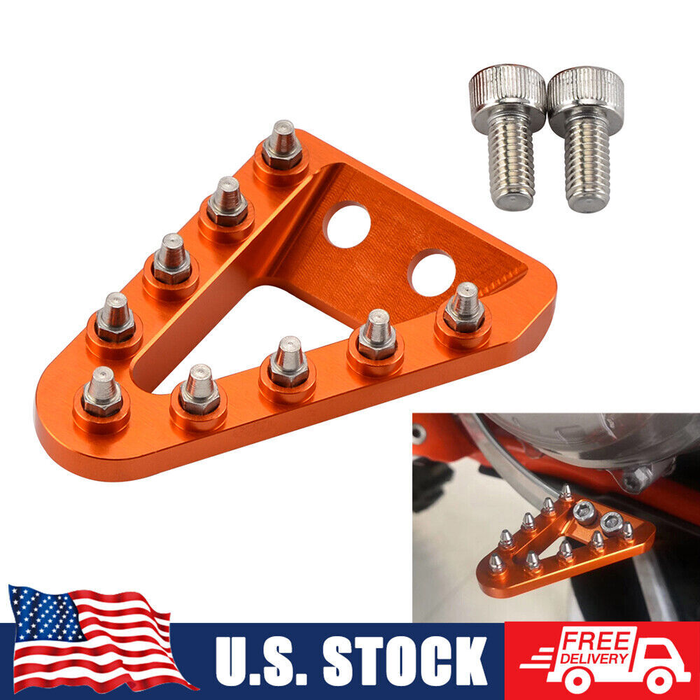 CNC Wider Brake Pedal Step Plate For KTM 250 350 450 500 EXC F 6 Days 2017-2025