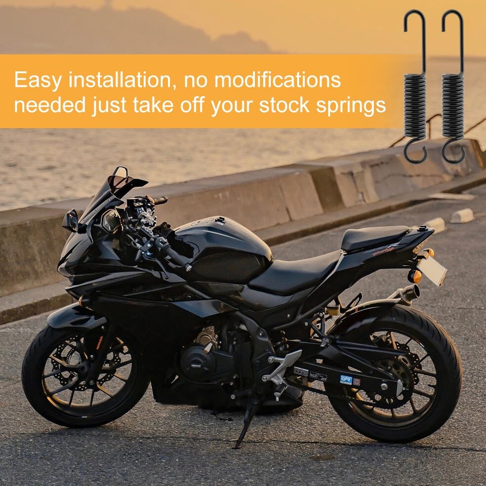 QKDS 2pcs Mini Bike Kickstand Spring, 10cm/3.94inch free size, Black