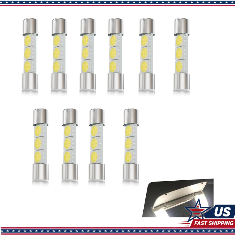 T6 5050 3SMD 28mm 12V Flat Reading Light, 10 PCS Interior Car Lights Cars