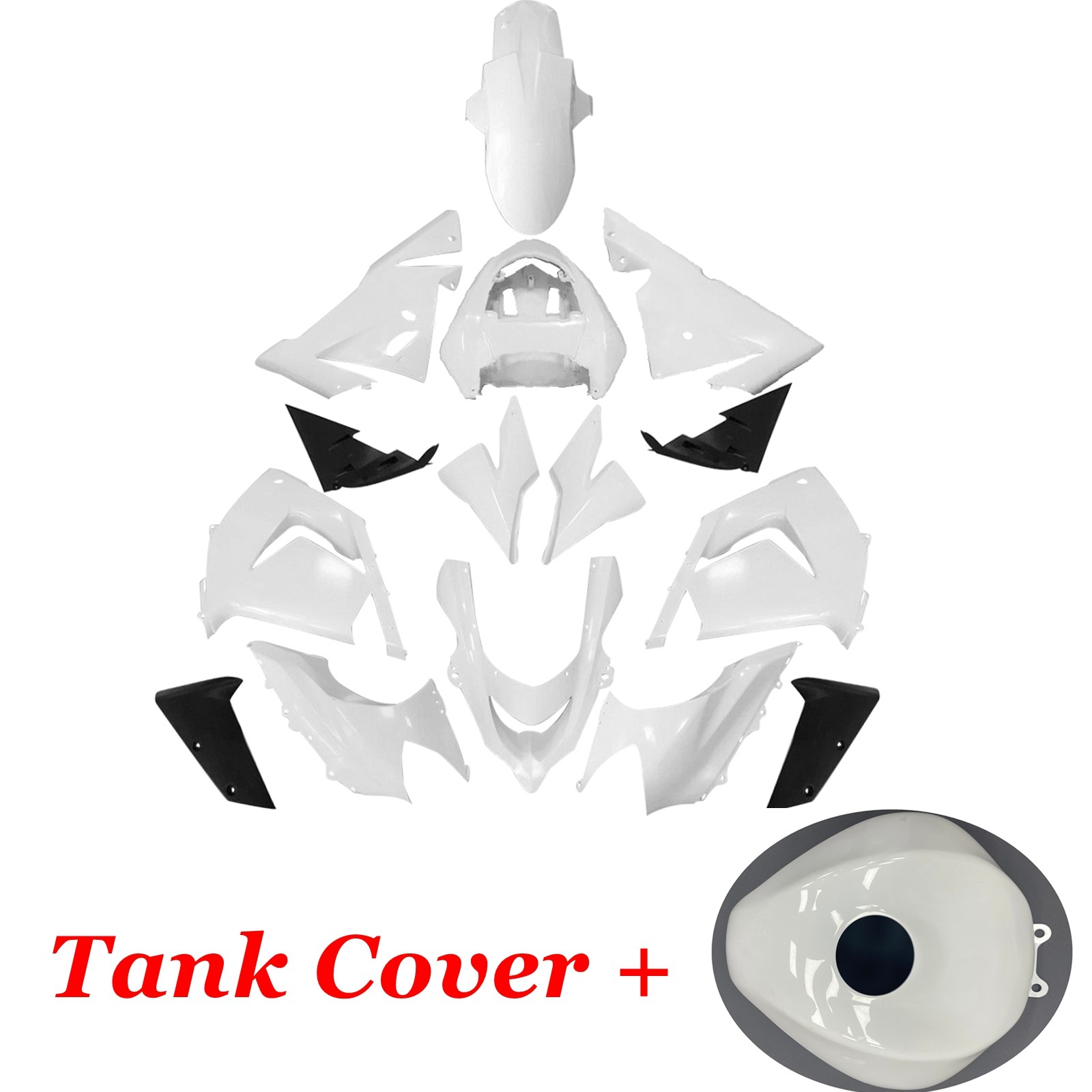 ABS Fairings Kit +Tank For Kawasaki Ninja ZX10R 2004 2005 Injection Bodywork Set