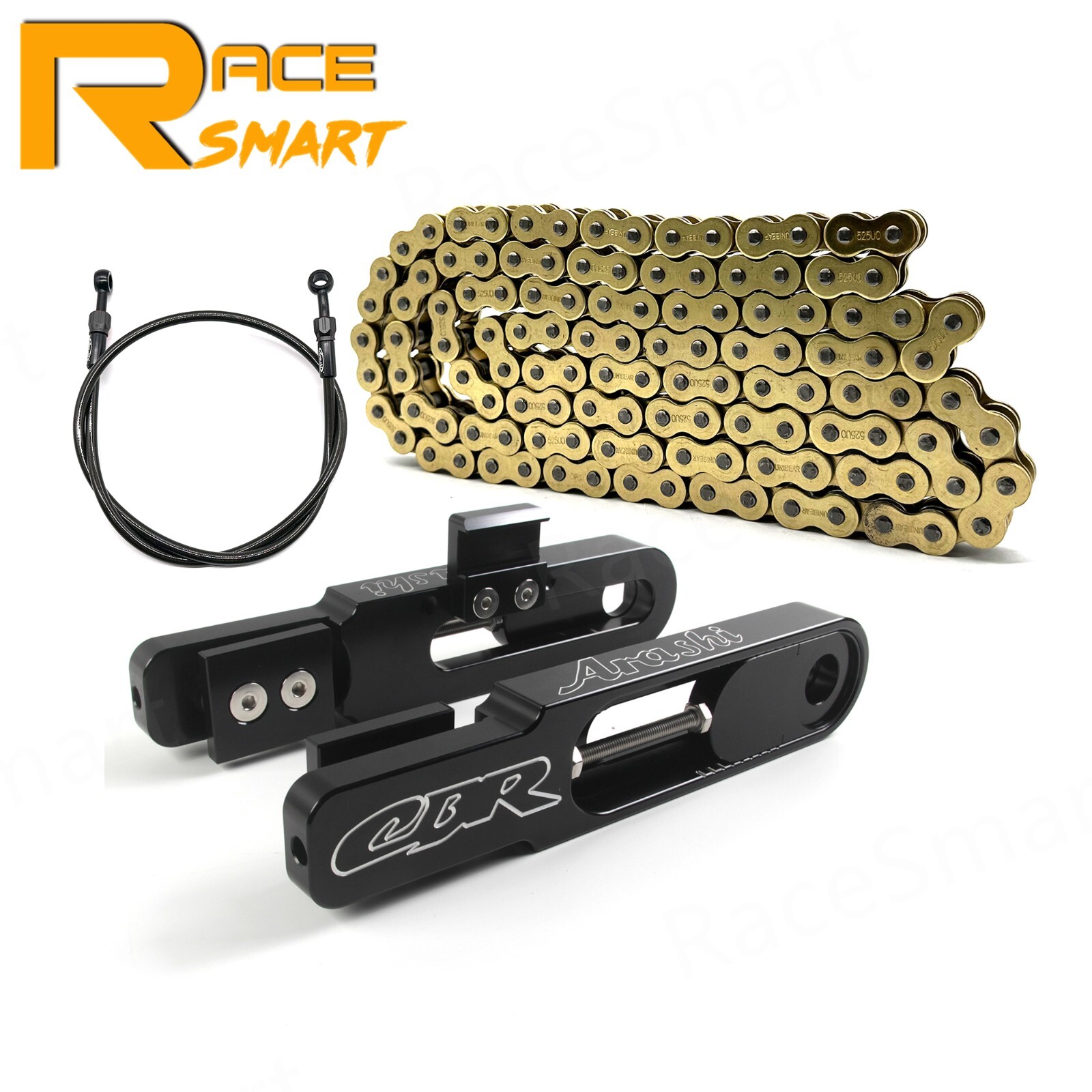 Swing Arm Extension + Brake Line + O-Ring Chain Kit For Honda CBR600RR 2018-2025