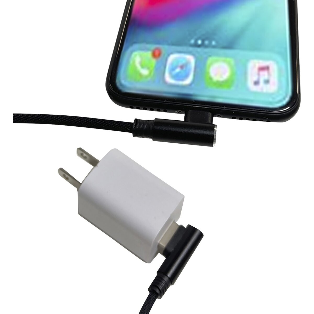 Reda Innovations 90° USB Phone Charging Cable for iPhone – RP90DEGUSBLHT18