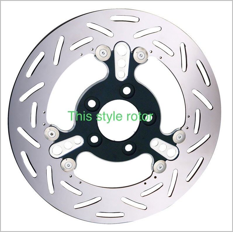 BATTISTINIS 3 SPOKE HARLEY 11.8in BRAKE ROTOR REPLACEMENT RING ARLEN NESS