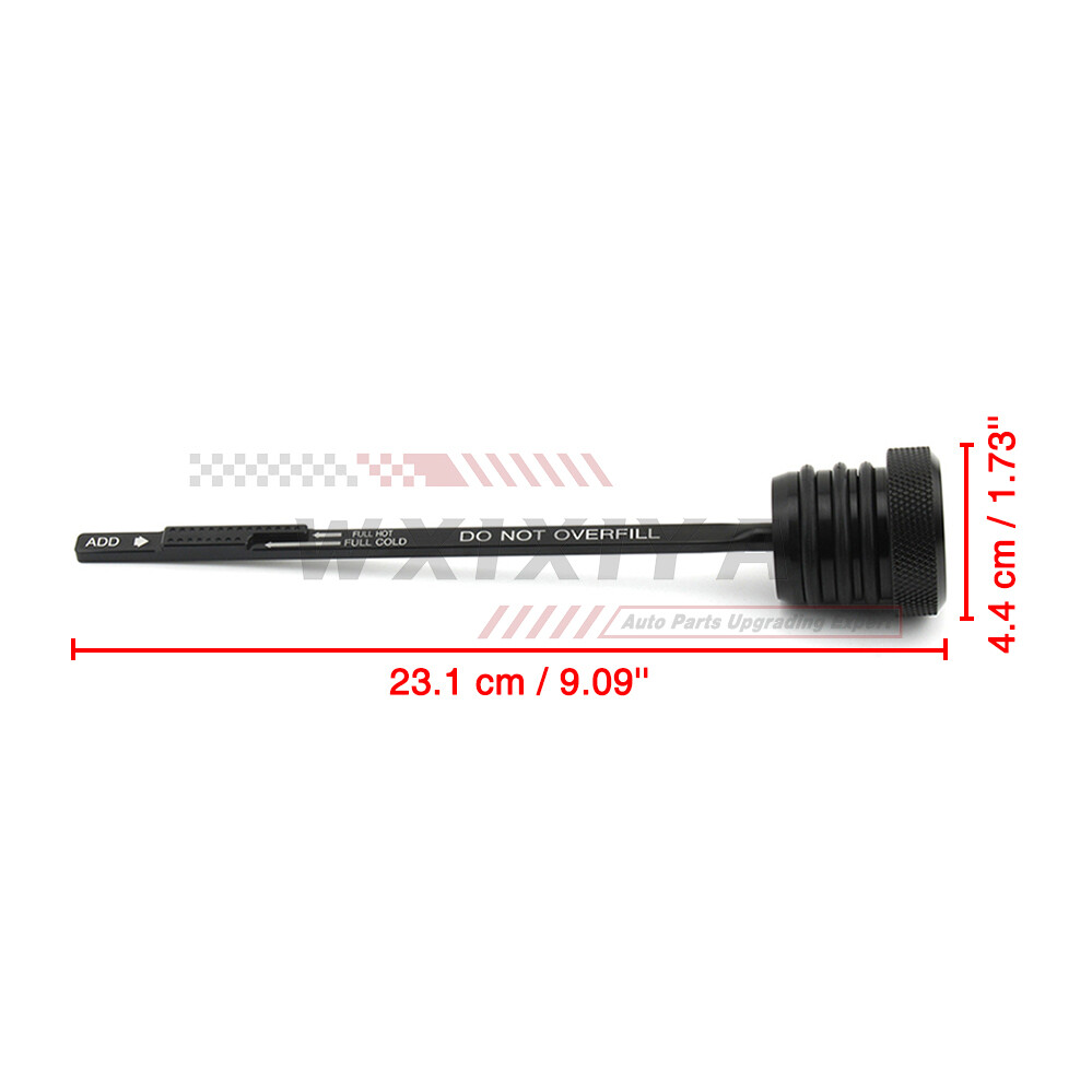 CNC Oil Dipstick Tank Filler Fill Plug Cap For Harley Touring FLTR 1993-98 Black