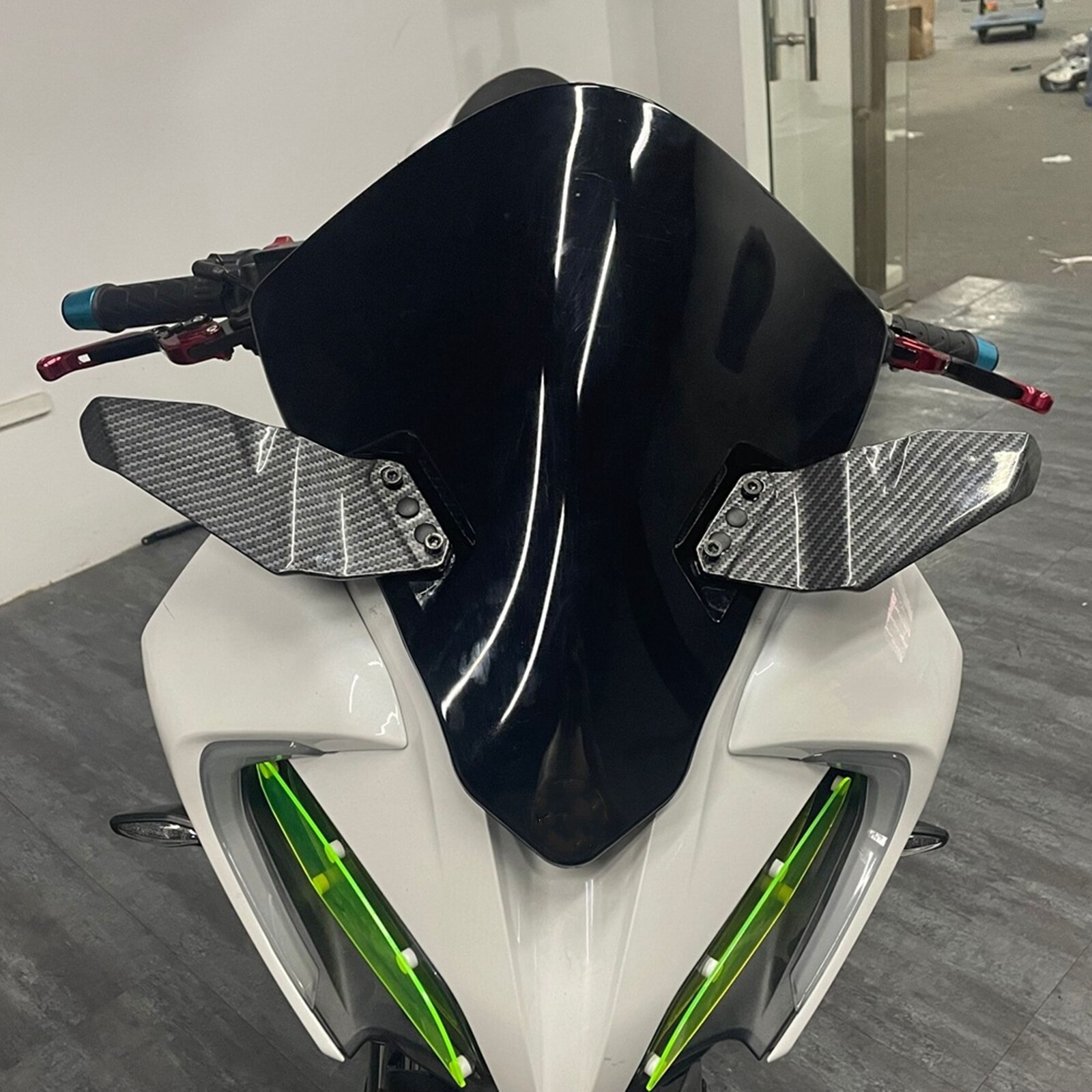 Front Fairing Winglets Spoiler Wing For YAMAHA YZF-R1 YZF-R6 YZF-R3