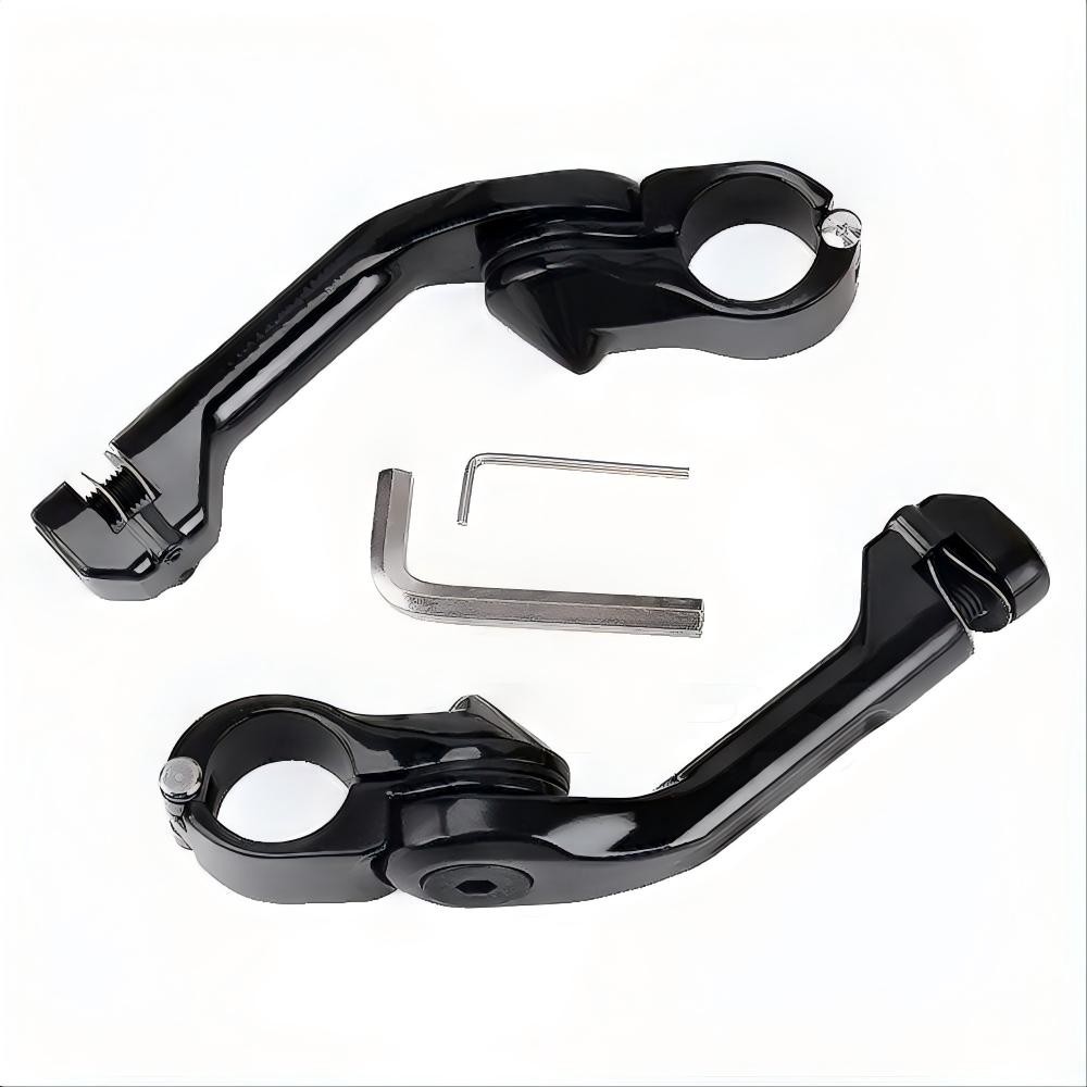 1 1/4″ 32mm Adjustable Highway Foot Pegs Peg Mount Kit For Harley Street Glide