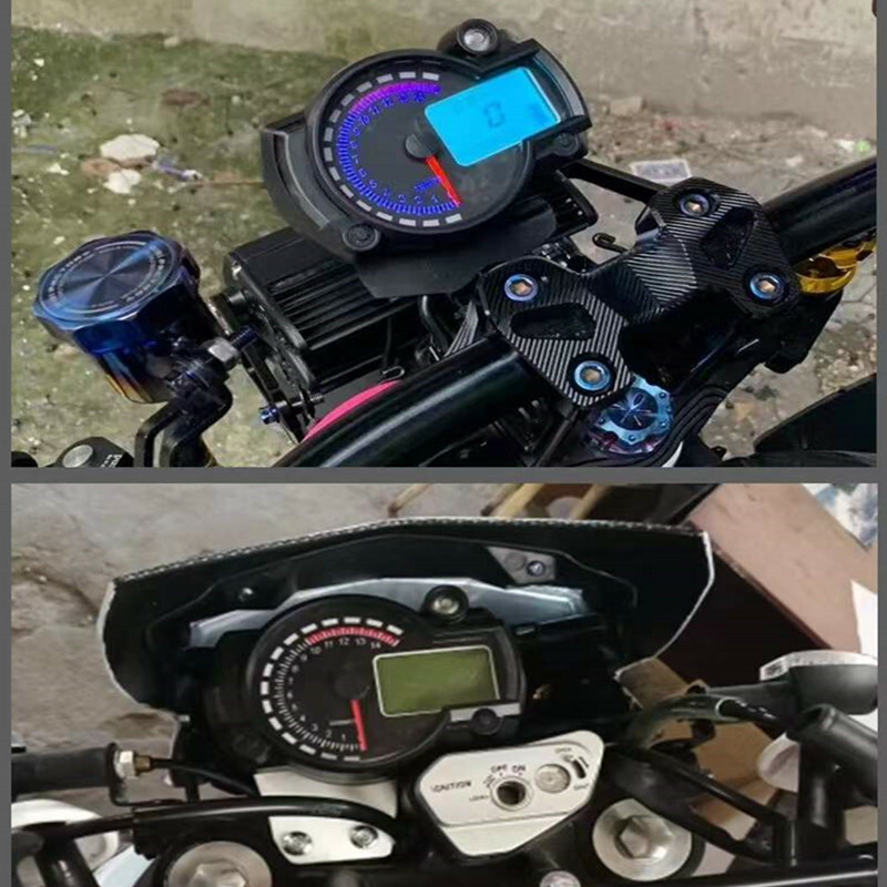 Motorcycle Electronic LCD Tachometer 299KM/H Digital Meter Speedometer Odometer