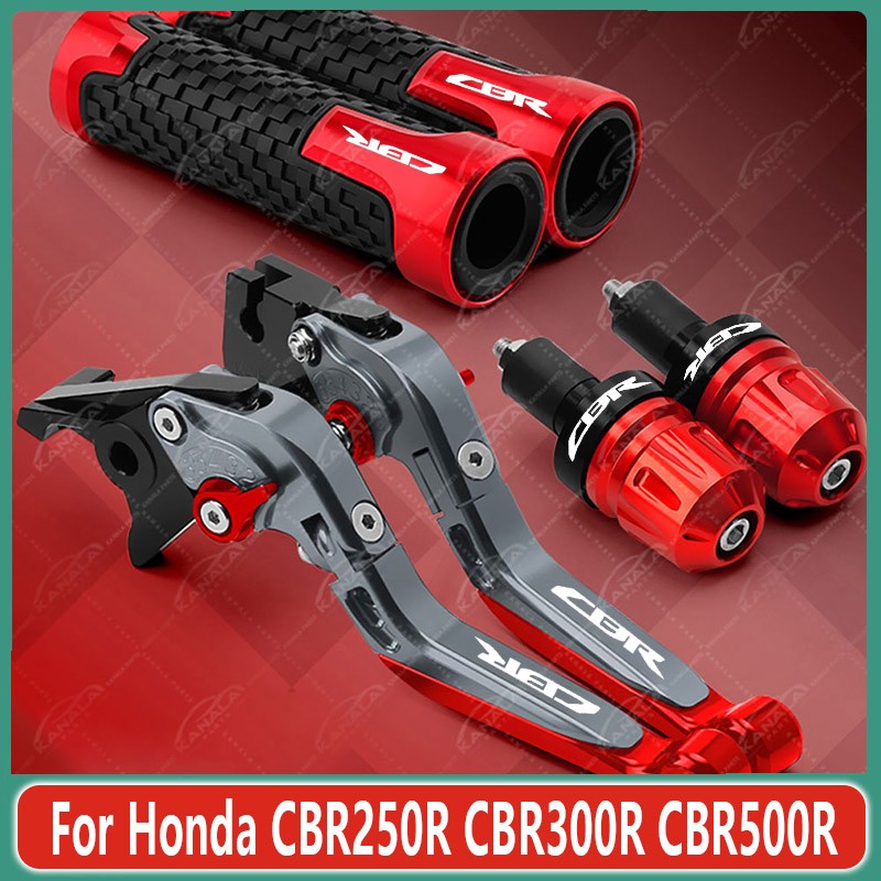 For Honda CBR250R CBR300R CBR500R Brake Clutch Levers Handlebar Grip Set New