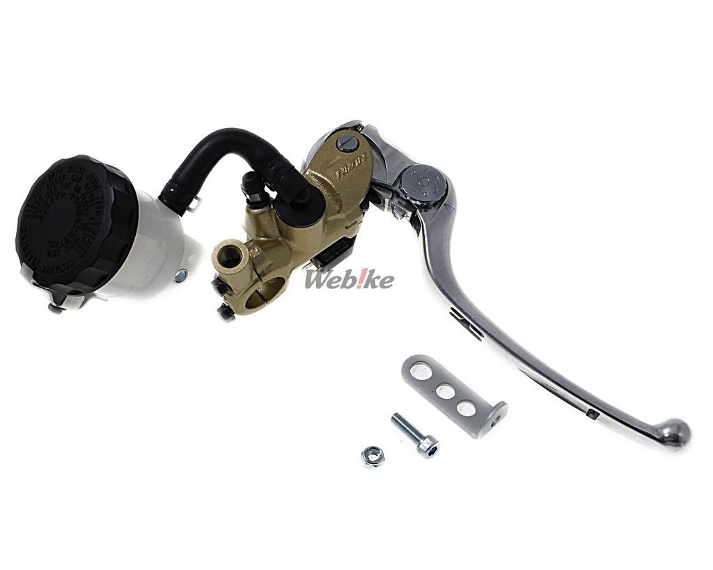 Nissin Radial Front Brake Master Cylinder 19mm Gold Body Silver Lever From Japan