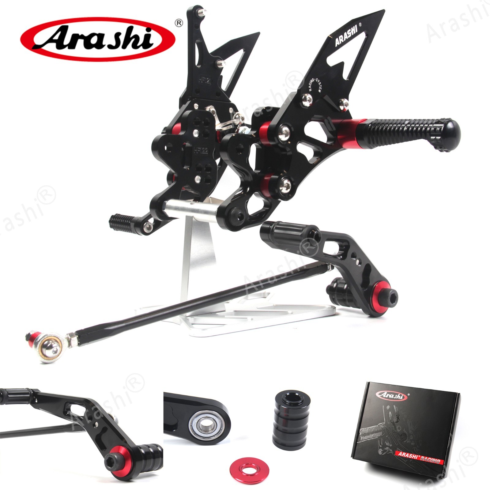 For Suzuki GSXR600 GSXR750 2011-2023 Racing Footrest Foot Pegs Rearset GSX-R 750