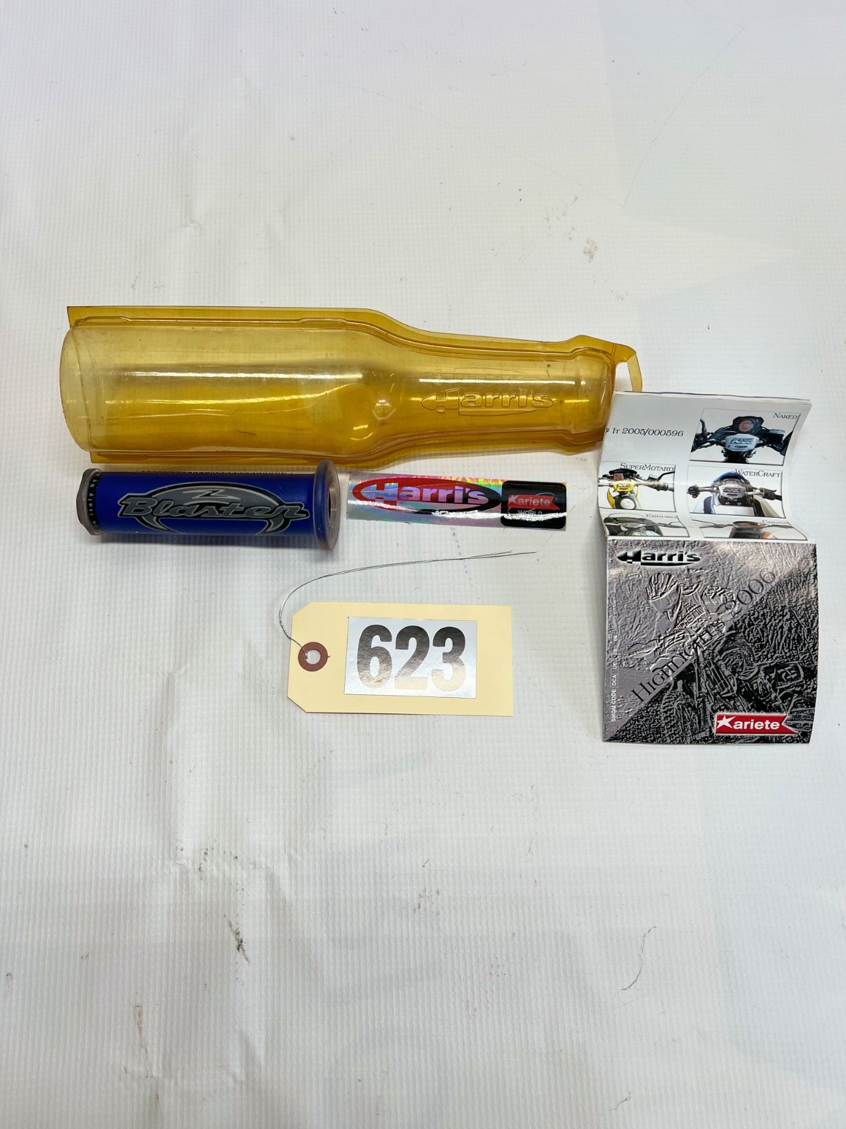 Ariete Harris Handgrip Cover Protector Yellow NOS Motorcycle ATV Grip Sleeve