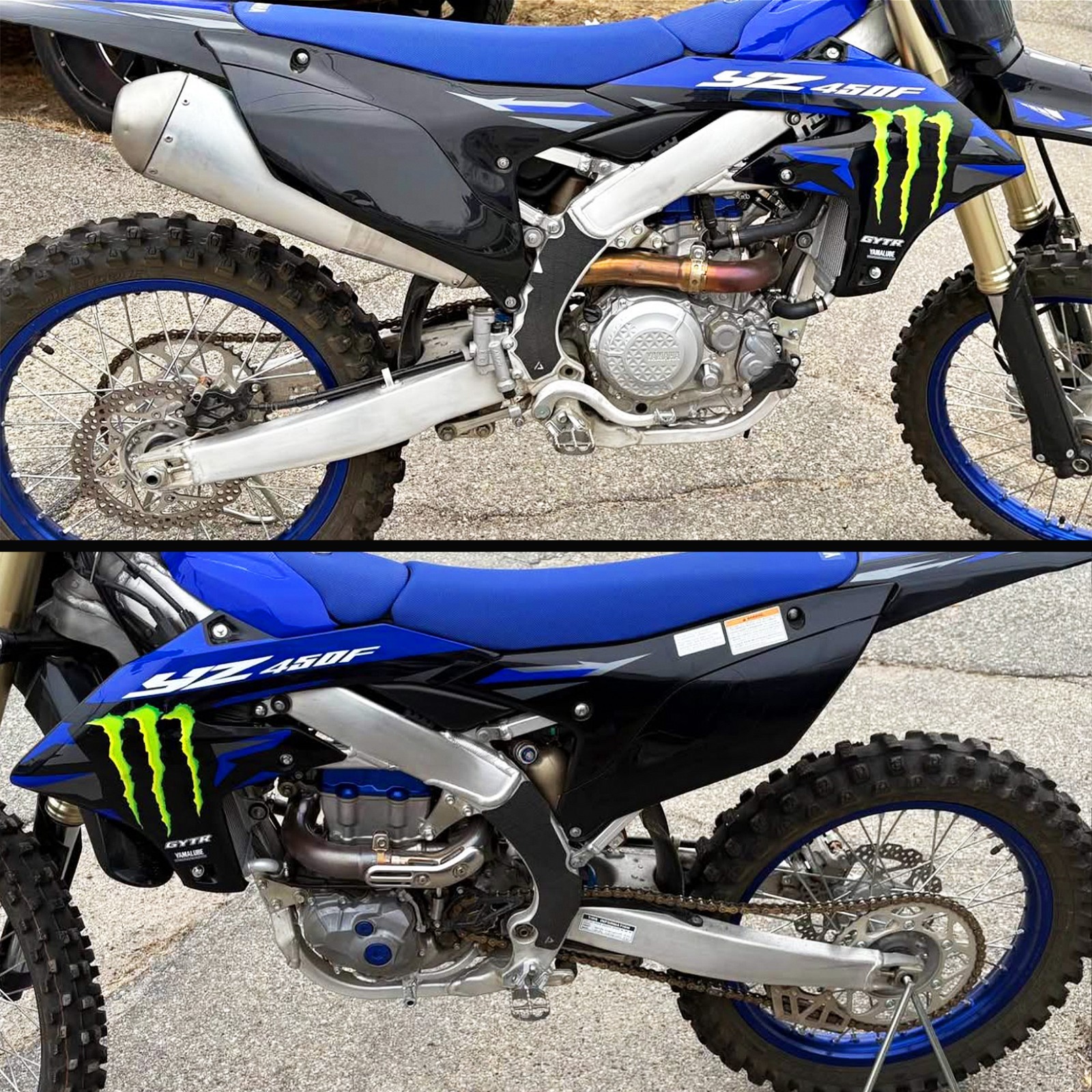 19 – 2025 YZ250F / 18 – 2025 YZ450F Yamaha Rubberized Frame Protector Grip Tape