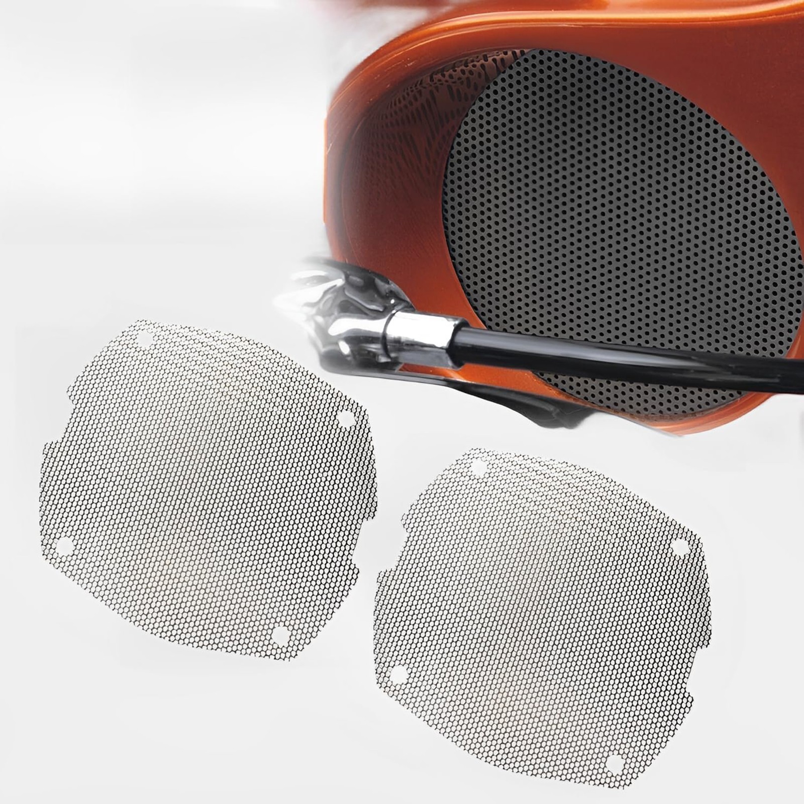 Mesh SpeakerFront Grill Cover Panels Replacement For 1996-2013 Harley Touring