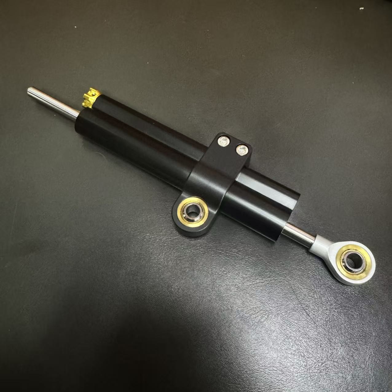 Ohlins Adjustable Steering Damper Stabilizer Universal Motorcycle Black 2-Tube