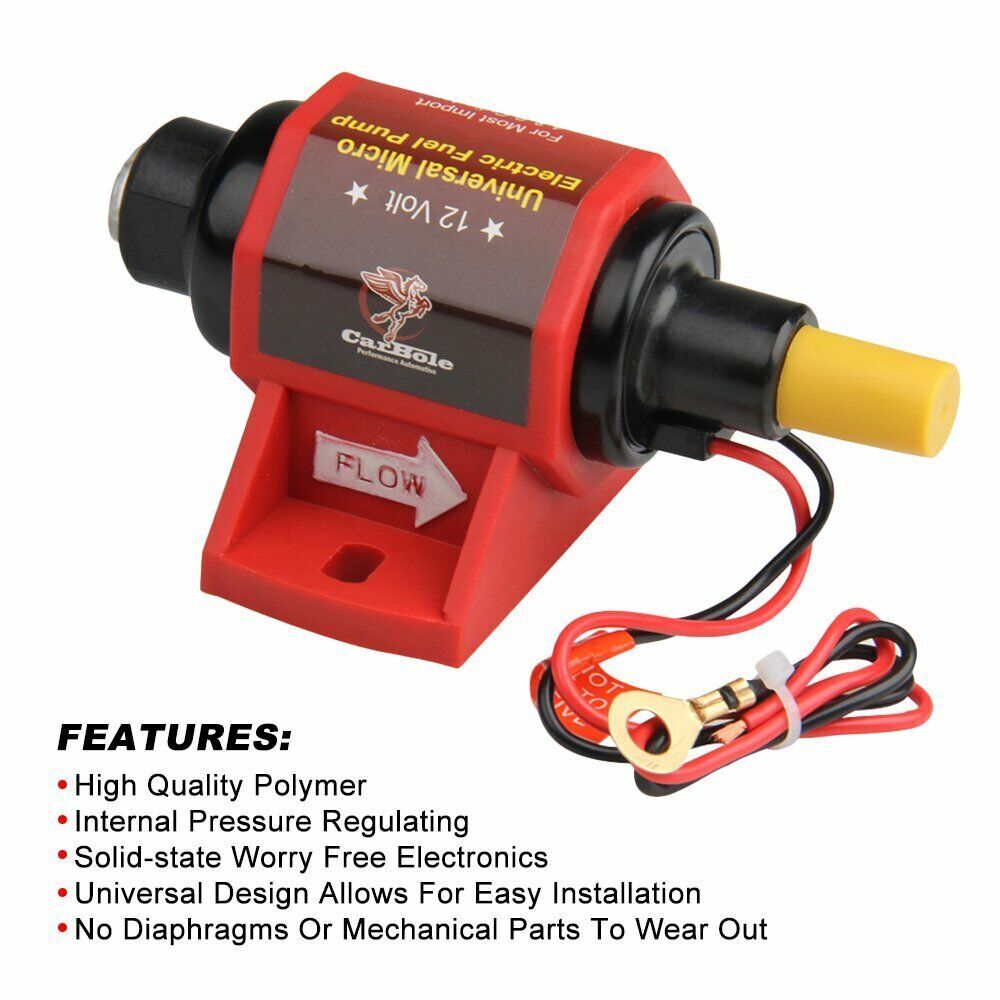 Universal Electric Fuel Pump Low Pressure 2-3.5PSI Micro 42S Gasoline Carburetor